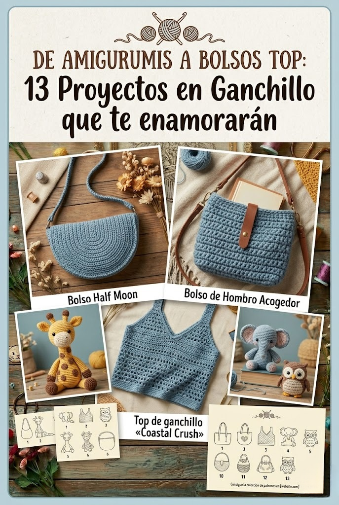 De amigurumis a bolsos top 13 Proyectos en Ganchillo que te enamorarán