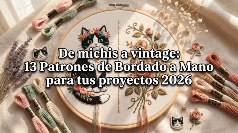 De michis a vintage 13 Patrones de Bordado a Mano para tus proyectos 2026