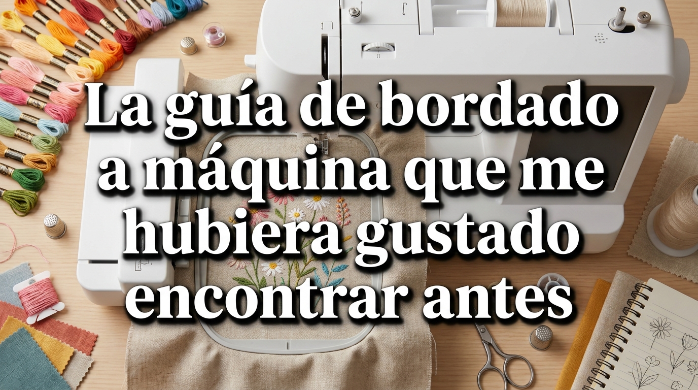 La guía de bordado a máquina que me hubiera gustado encontrar antes