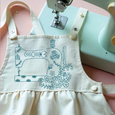 Máquina de coser Singer vintage Floral1
