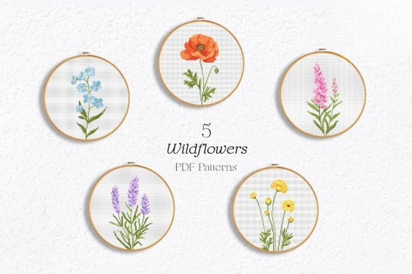 Meadow Flowers Cross Stitch Patterns