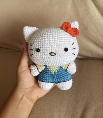 Mimigurumi de Hello Kitty