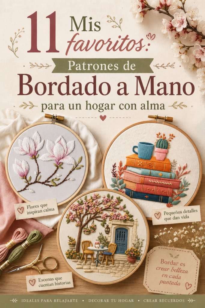 Mis 11 favoritos Patrones de Bordado a Mano para un hogar con alma