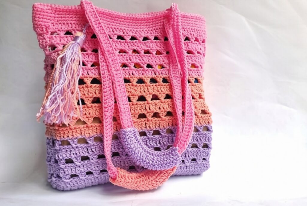 Patrón de bolso de mercado de ganchillo