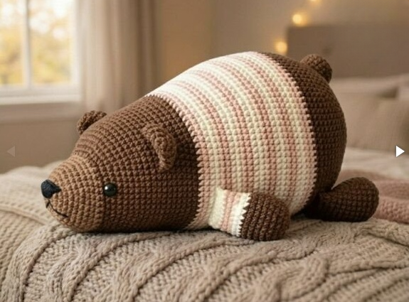 Patrón de ganchillo del osito Snuggle