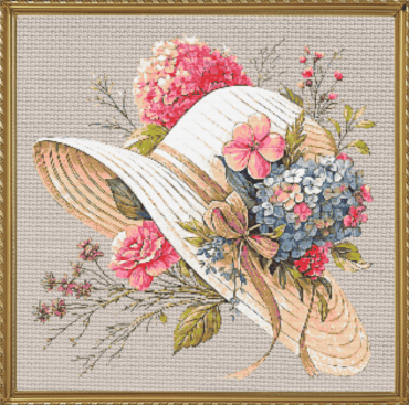 Sombrero floral de verano