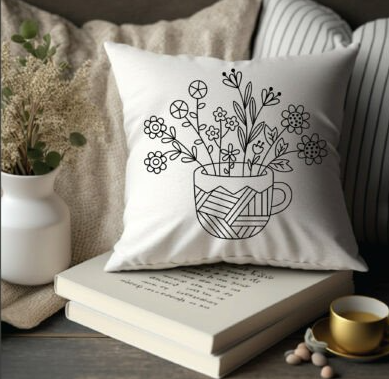 Taza, Flores silvestres, Estampado floral, Taza