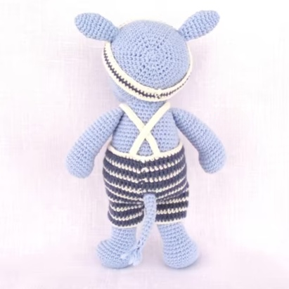 Patrón gratuito de ganchillo para amigurumi de hipopótamo