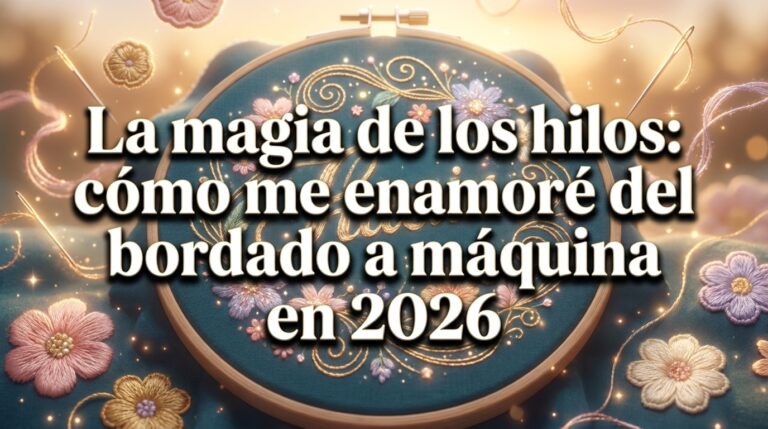 La magia de los hilos: cómo me enamoré del bordado a máquina en 2026
